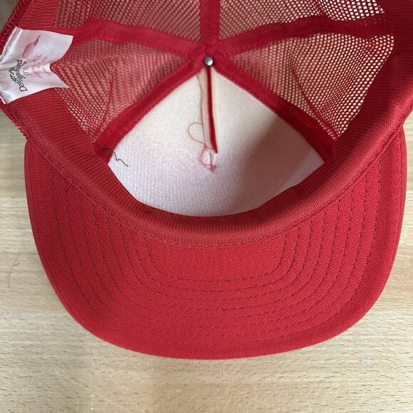 Vintage 1986 Statue Of Liberty NY USA 100 Year Trucker Hat Snapback Dad Cap Red - Picture 5 of 6